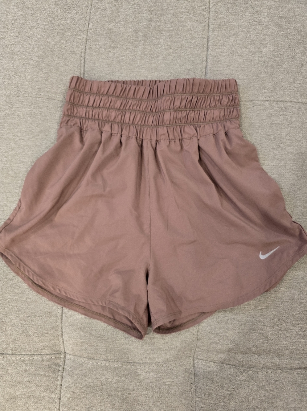 Nike Women's High-Waist Athletic Shorts — Mauve